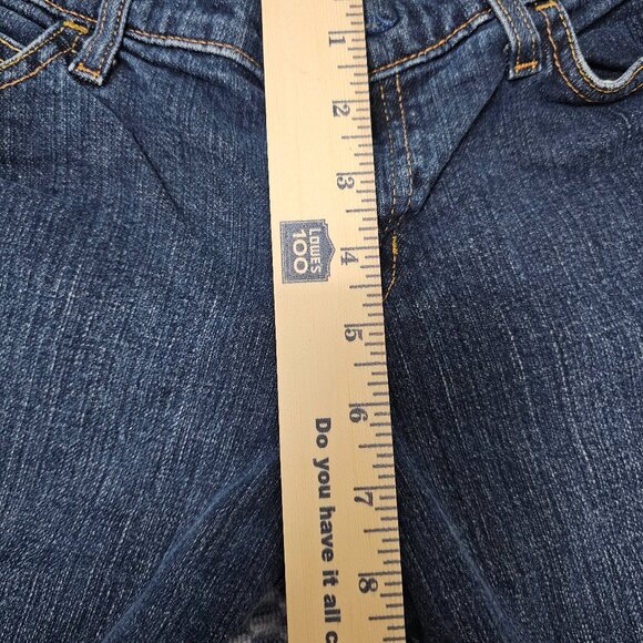 Gap Y2K Fashion Ultra Low Rise Ankle Flare Bootcut Jeans - Dark Wash Size 10 - Picture 8 of 11